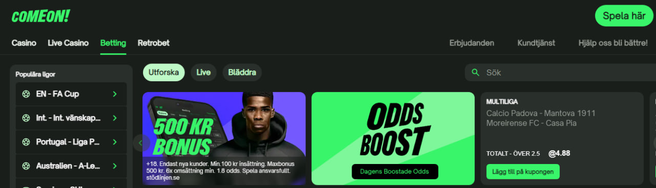 Comeon Sverige