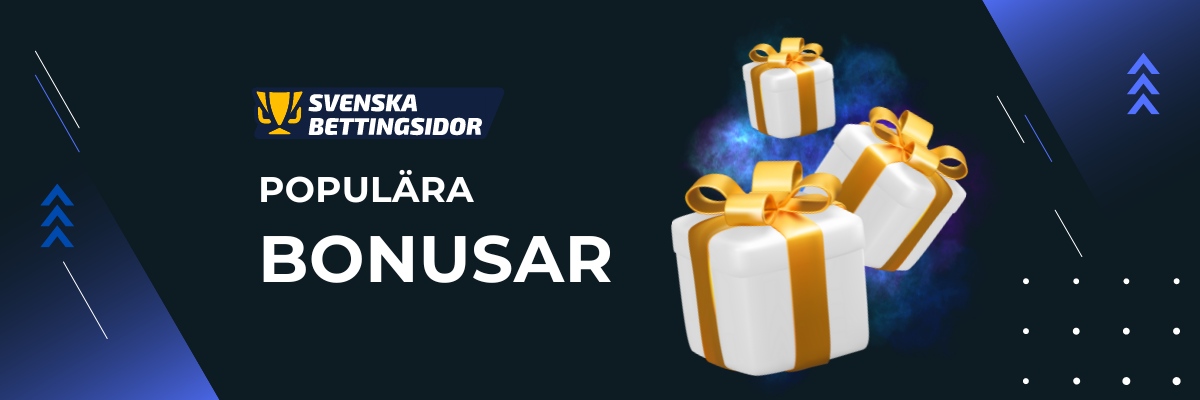 Populära bookmaker bonusar