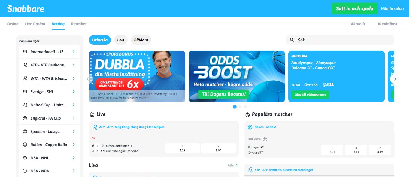 Snabbare Bookmaker, svenskabettingsidor.online