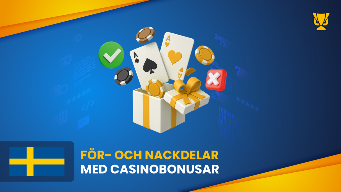 För- och nackdelar med casinobonusar