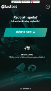 Fastbet bookmaker hemsida
