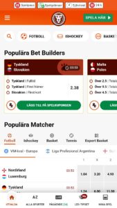 Sportspel hos LeoVegas Sverige