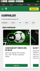 Bonusar och kampanjer tillgängliga hos Unibet
