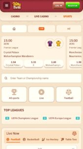 Billybets sportspelsajt