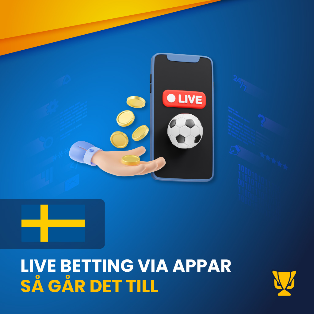 Live betting via appar