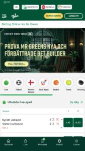 Sportspel online hos Mrgreen