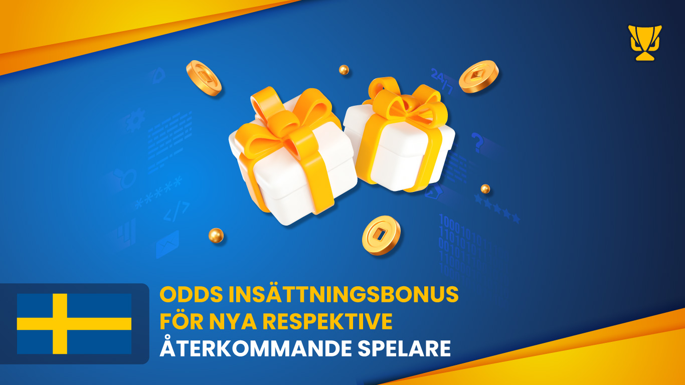 Odds insättningsbonus för nya respektive återkommande spelare
