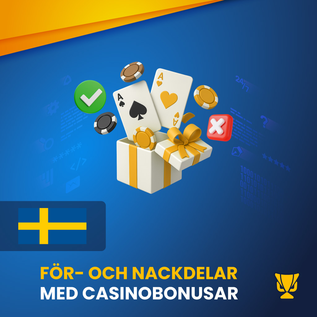 För- och nackdelar med casinobonusar